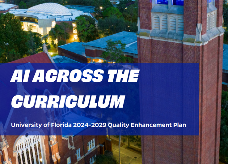 Cover of UFs Quality Enhancement Plan.  The words 